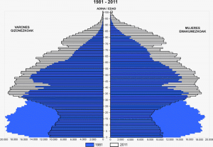Pirámide vasca 1981-2011