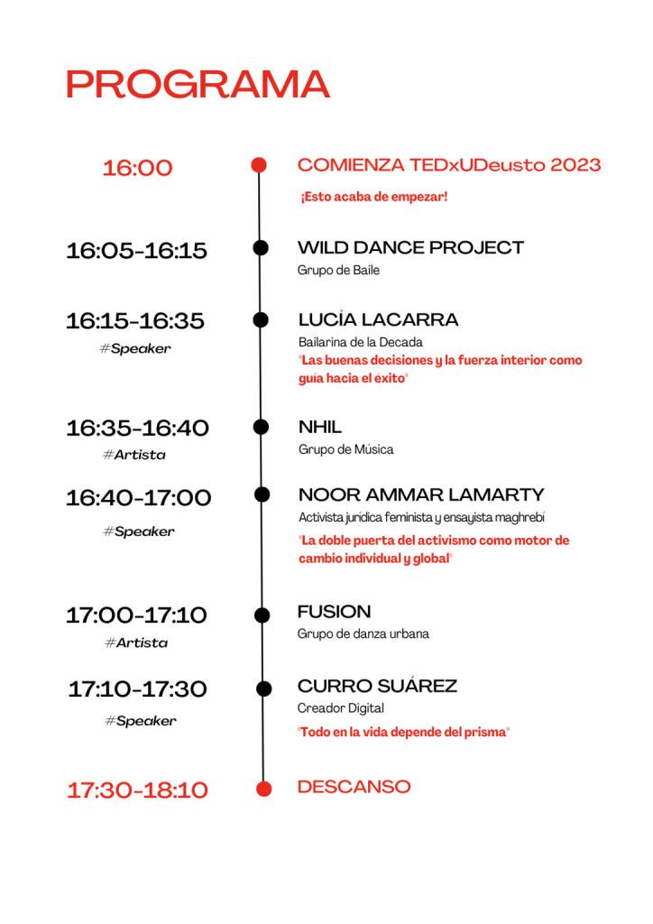 TEDx Deusto ponentes
