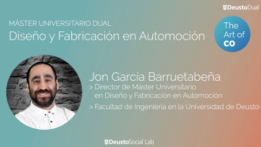Jon García Barruetabeña, director Máster Dual en Diseño y Fabricación en Automoción