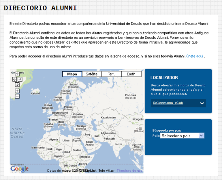 Directorio Deusto Alumni, para localizar y que te localicen otros antiguos alumnos de la Universidad de Deusto